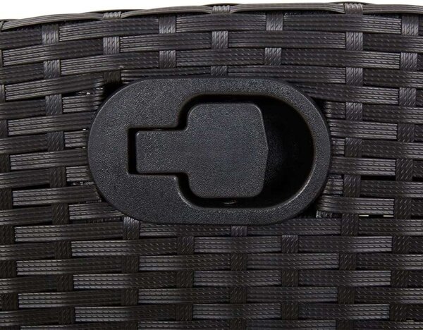 VidaXL Polyrattan Kerti Étkezőgarnitúra - 7 részes - Fekete