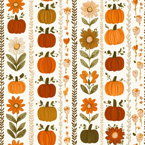 Flanel párnahuzat PUMPKIN LINES 45x45 cm, színes