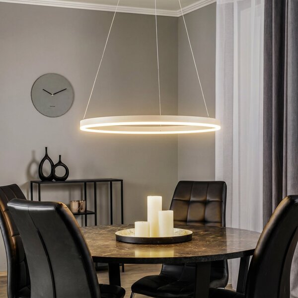 Függőlámpa Arcchio, Albiona, dimmable, Bézs, Konyha, Fém, Modern