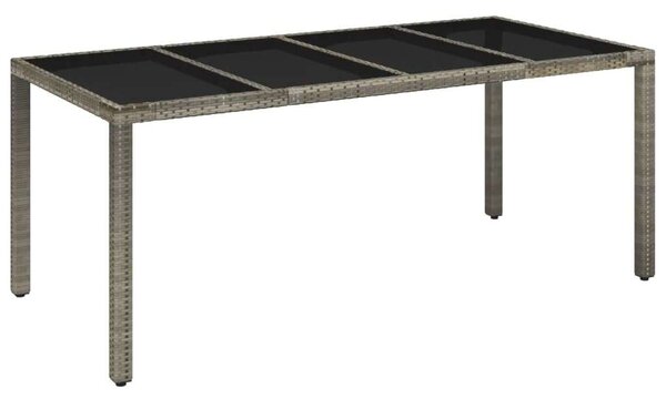 VidaXL 9 részes szürke polyrattan kerti étkezőgarnitúra párnával
