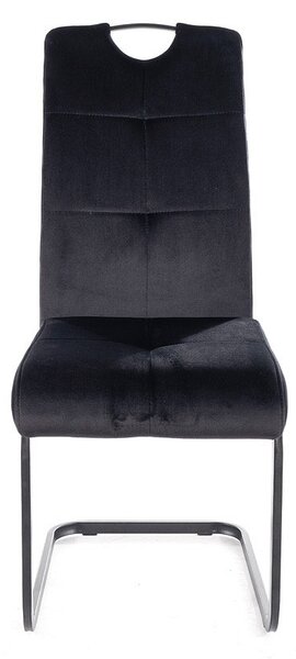 Axo Velvet étkező szék, fekete
