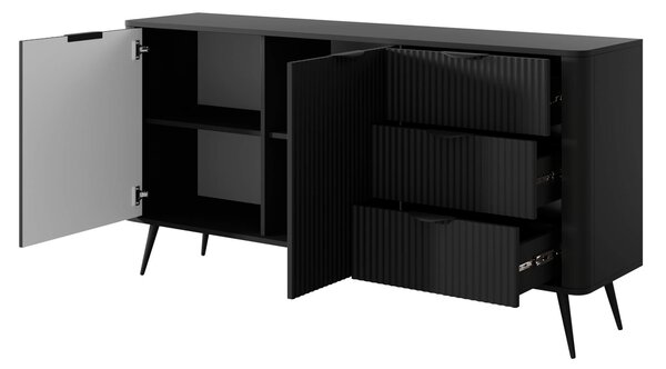 LANTE 163 2D3S komód - fekete