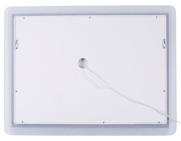 LED fürdőszobai tükör CORROY 80 cm 60 cm Ezüst