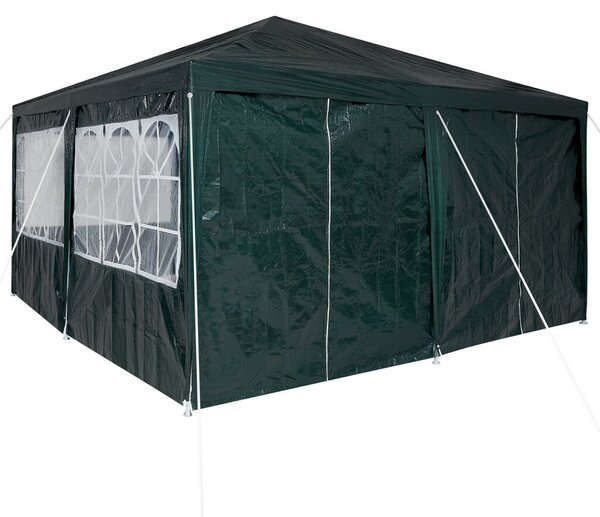 VidaXL Parti Sátor 8 Oldallal 4x4 m, PE, Zöld