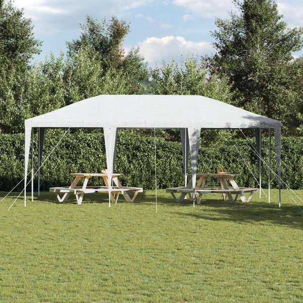 VidaXL Parti sátor 6x4 m, PE, Fehér