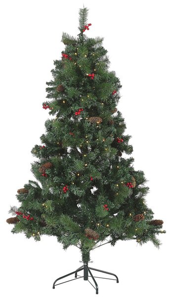 Karácsonyfa LED JACINTO 180 cm Sötétzöld