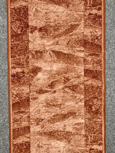 Marble terra futószőnyeg egyedi méretű, szegett 80x100 cm piros-bordó