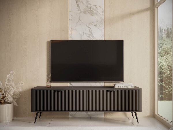 LANTE 163 2D TV szekrény - fekete