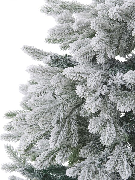 Karácsonyfa műhóval FORAKER 120 cm Fehér