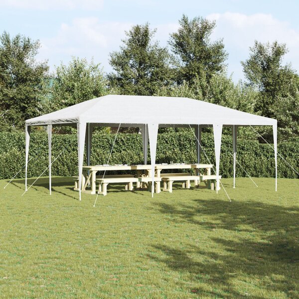 VidaXL Parti sátor 6x4 m, PE, Fehér