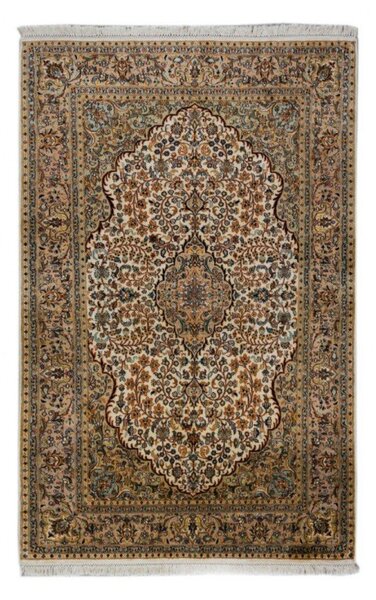 Kashmir Silk Rust selyemszőnyeg beige-barna