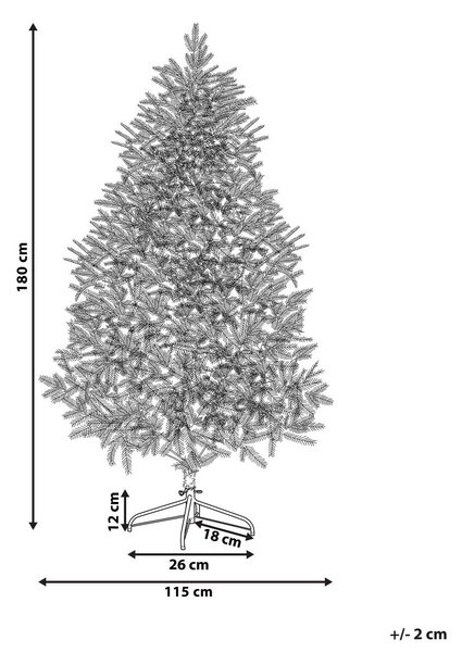 Karácsonyfa HUXLEY 180 cm Zöld