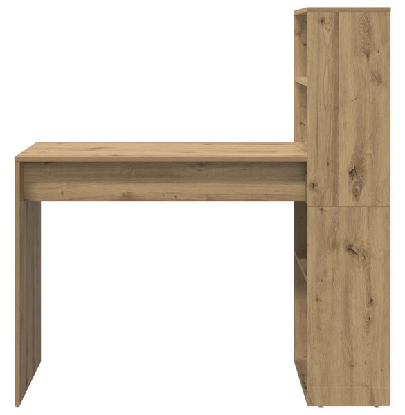 Tárolós íróasztal Művészi tölgy 113x54x120 cm Mérnöki fa