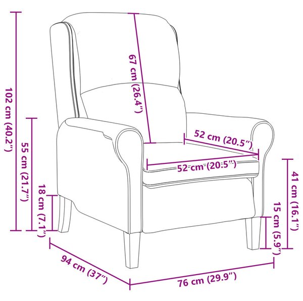 Krém Karosszék Krém Szövet és Fa Standard Ergonomikus
