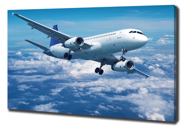 Vászonkép falra Plane a felhők
