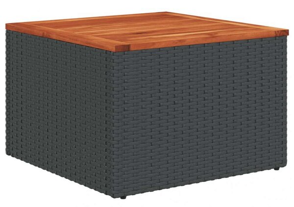 VidaXL Polyrattan Kerti Ülőgarnitúra - 6 részes - Fekete