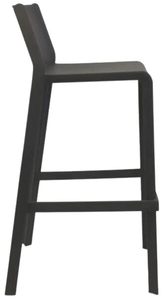 NARDI Antracit szürke műanyag bárszék Trill 76 cm