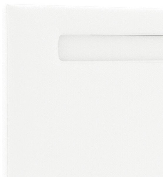 Fejtámla Egyszerű Design Tiszta Fehér 160 cm Műbőr