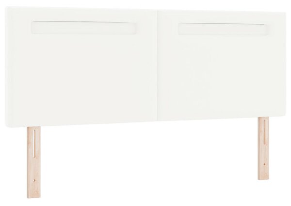 Fejtámla Egyszerű Design Tiszta Fehér 160 cm Műbőr
