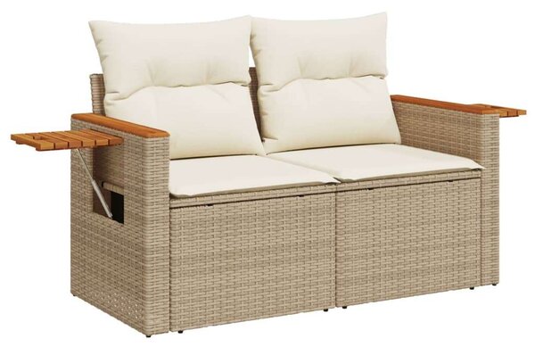 VidaXL Polyrattan Kerti Ülőgarnitúra - 7 részes - Bézs