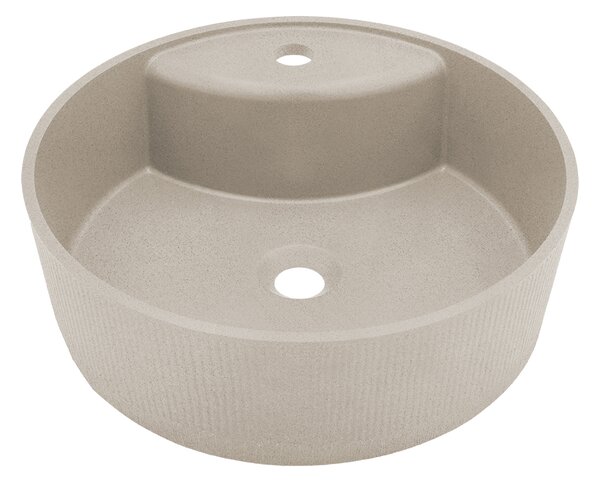 Laveo Cliff, gránit munkalap mosdó 430x430x142 mm, bézs, LAV-VGC1410T