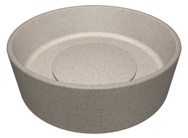 Laveo Perl, gránit munkalap mosdó 360x360x115 mm, bézs, LAV-VGP1410T