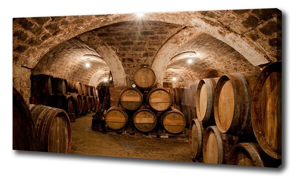 Vászonfotó Barrel a szőlőhegyen