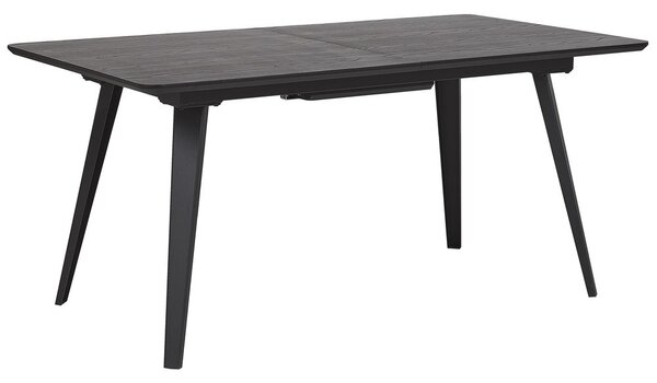 Kihúzható étkezőasztal IRVINGTON Fekete 160/200 cm 90 cm