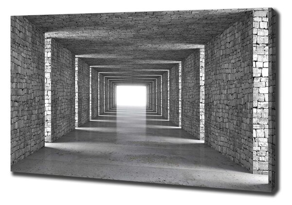 Vászonkép nyomtatás Brick tunnel