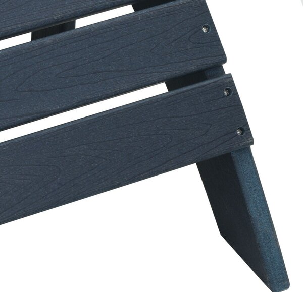 Adirondack szék lábtartókkal 2 db Tengerészkék HDPE