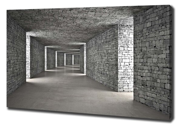 Vászonkép nyomtatás Brick tunnel