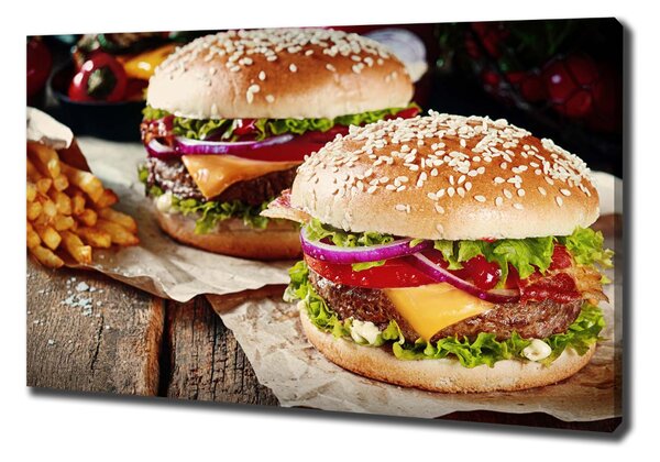 Feszített vászonkép Hamburger