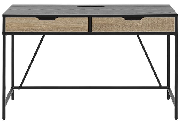 Íróasztal JENA Fekete 120 cm 60 cm fiókokkal