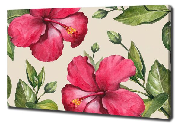 Fali vászonkép Pink hibiszkusz