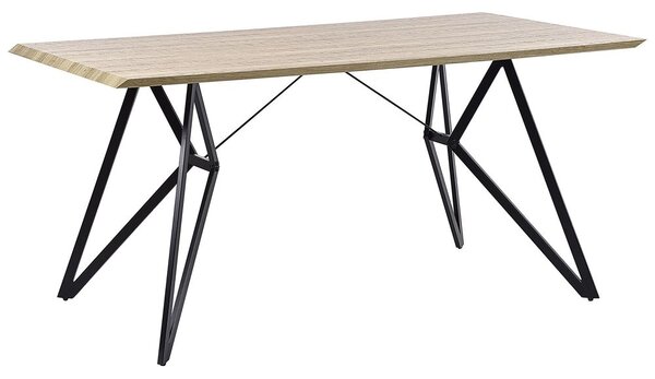Étkezőasztal BUSCOT Világosbarna 160 cm 90 cm