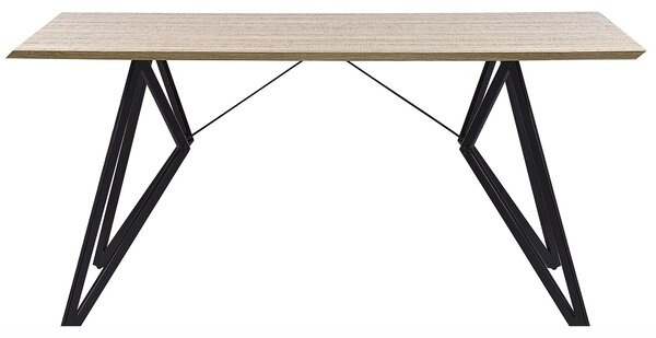 Étkezőasztal BUSCOT Világosbarna 160 cm 90 cm