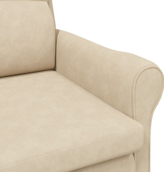 Krém Karosszék Krém Szövet és Fa Standard Ergonomikus