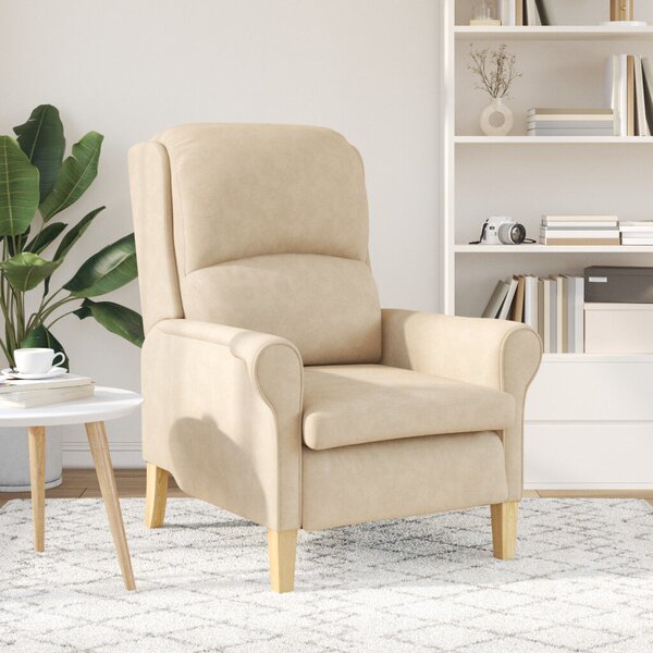 Krém Karosszék Krém Szövet és Fa Standard Ergonomikus