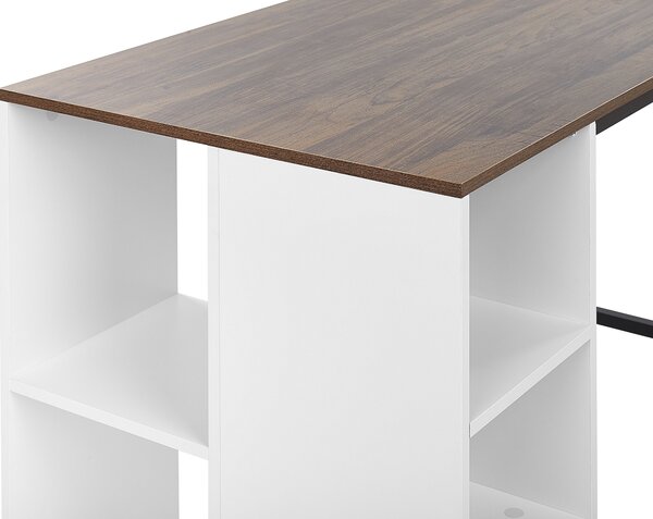 Íróasztal DESE Barna/fehér 120 cm 60 cm