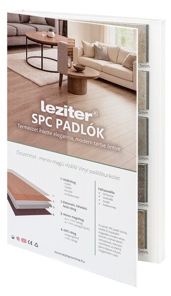 Leziter SPC padló színminta katalógus