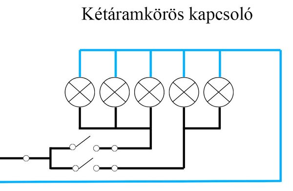 Nova csillárkapcsoló 105 fehér kerettel