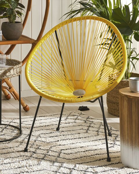 Kerti szék ACAPULCO II PE Rattan Sárga