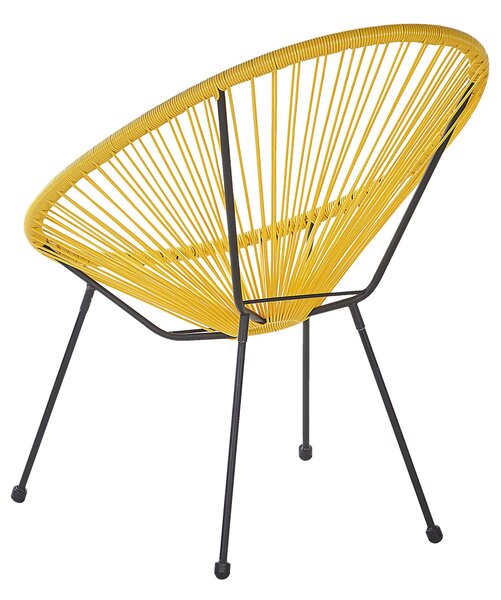 Kerti szék ACAPULCO II PE Rattan Sárga