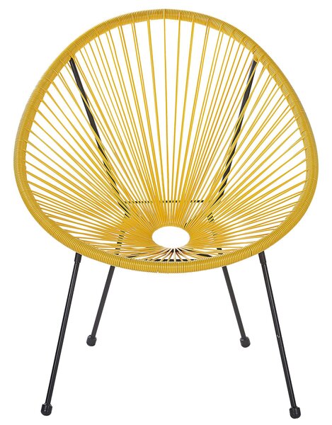 Kerti szék ACAPULCO II PE Rattan Sárga