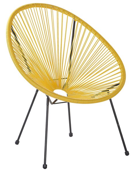 Kerti szék ACAPULCO II PE Rattan Sárga
