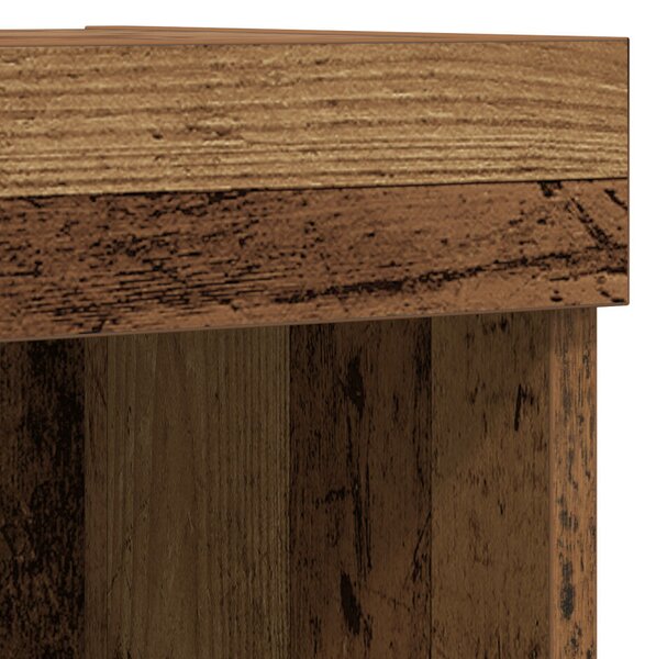 F Floating Shelf 2 db Régi fa 40x28.5x40 cm Mérnöki fa