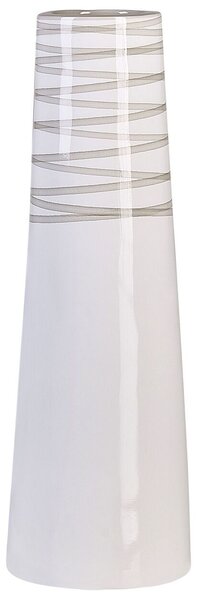 Dekor váza TARRAGONA Kerámia 57 cm Fehér