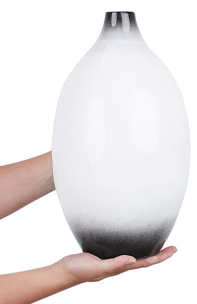 Dekor váza BAEZA Kerámia 36 cm Fehér