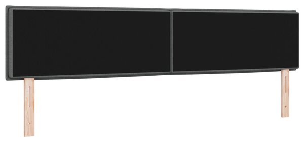 LED Fejtámla Vonal Dizájn Sötétszürke 100 cm Szövet