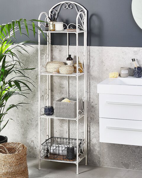 Polcrendszer VALDIVIA Fém 166 cm 40 cm Fehér